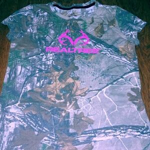 Real Tree T-Shirt Womens Size Large